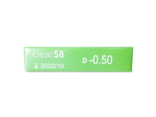 Контактні лінзи Clear 58 UV 6 шт., 8.7, -3,50