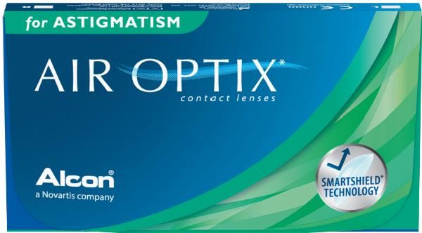 Контактні лінзи Air Optix for Astigmatism 3 шт., 8.7, 0,00, -0.75, 180