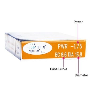 Air Optix Night & Day Aqua (3 шт.), 8.6, -10,00, 3 шт.